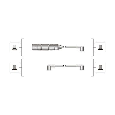 MAGNETI MARELLI uždegimo laido komplektas 941319170071